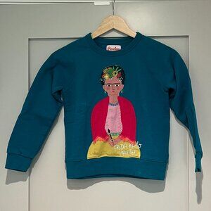 Piccolina Frida Kahlo Embroidered Trailblazer Sweatshirt Kids- Sz 8
